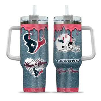 custom houston texans heart helmet motif blue curved tumbler best selling.webp