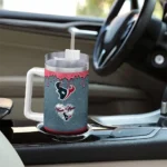 custom houston texans heart helmet motif blue curved tumbler best selling.webp