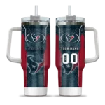 custom houston texans hexagon armor blue curved tumbler best selling.webp