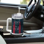 custom houston texans hexagon armor blue curved tumbler best selling.webp