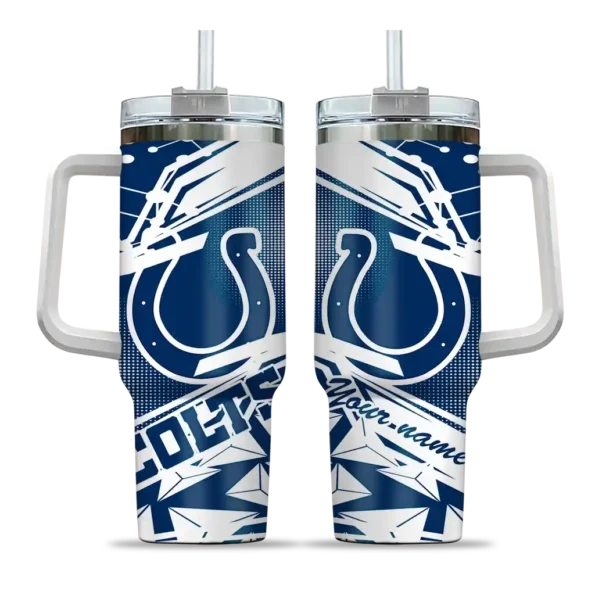 custom indianapolis colts abstract paths blue curved tumbler best selling.webp
