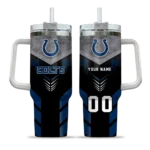 custom indianapolis colts arrow armor blue black curved tumbler best selling.webp