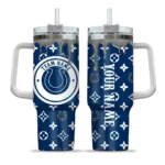 custom indianapolis colts bullseye drips blue curved tumbler best selling.webp