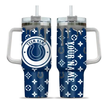 custom indianapolis colts bullseye drips blue curved tumbler best selling.webp