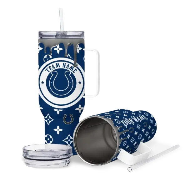 custom indianapolis colts bullseye drips blue curved tumbler high quality.webp