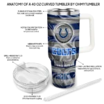 custom indianapolis colts marbled stripes blue curved tumbler best selling.webp