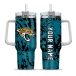 custom jacksonville jaguars burst swirl teal curved tumbler best selling.webp