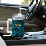 custom jacksonville jaguars burst swirl teal curved tumbler best selling.webp