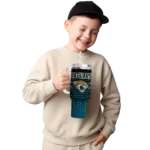 custom jacksonville jaguars hex texture teal curved tumbler best selling.webp