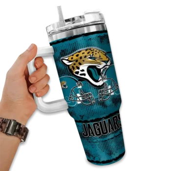 custom jacksonville jaguars honey streaks teal curved tumbler fashion forward.webp