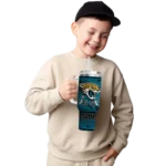 custom jacksonville jaguars honey streaks teal curved tumbler best selling.webp