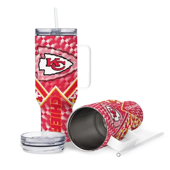 custom kansas city chiefs chevron angle red curved tumbler high quality.webp