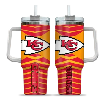 custom kansas city chiefs chevron layers red curved tumbler best selling.webp