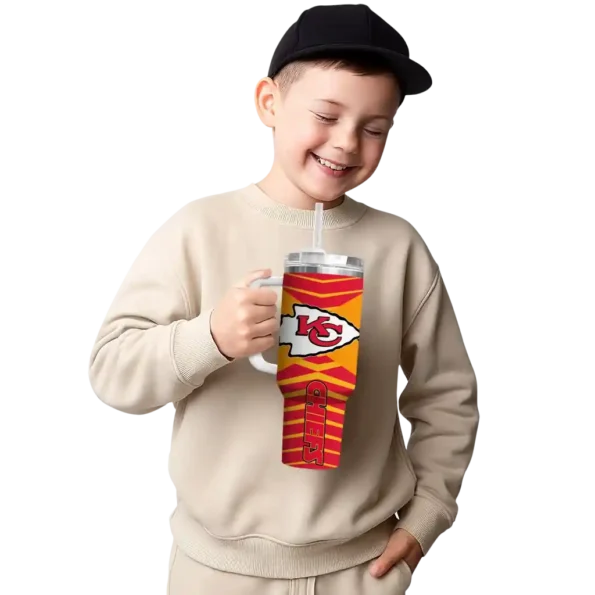 custom kansas city chiefs chevron layers red curved tumbler latest model.webp