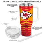 custom kansas city chiefs chevron layers red curved tumbler best selling.webp