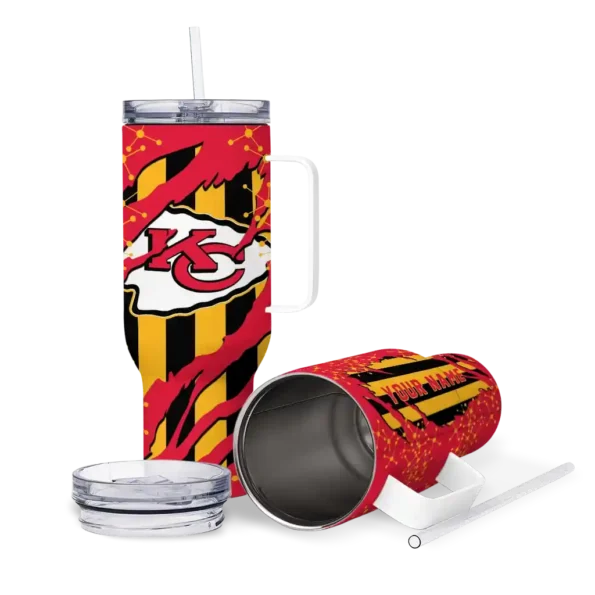 custom kansas city chiefs claw cut red black curved tumbler high quality.webp