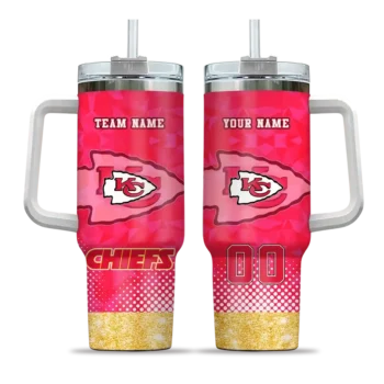custom kansas city chiefs geometric prism red curved tumbler best selling.webp