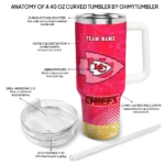 custom kansas city chiefs geometric prism red curved tumbler best selling.webp