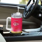 custom kansas city chiefs geometric prism red curved tumbler best selling.webp