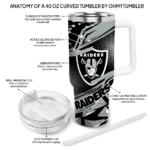 custom las vegas raiders abstract paths black curved tumbler best selling.webp
