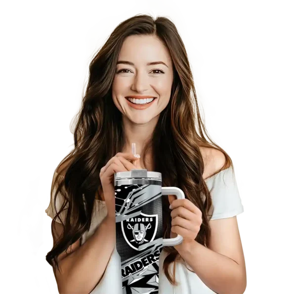 custom las vegas raiders abstract paths black curved tumbler premium grade.webp