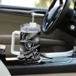 custom las vegas raiders abstract paths black curved tumbler best selling.webp