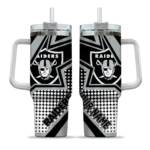 custom las vegas raiders arrow burst black curved tumbler best selling.webp