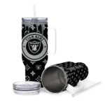 custom las vegas raiders bullseye drips black curved tumbler best selling.webp