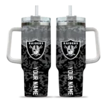 custom las vegas raiders chevron stripe black curved tumbler best selling.webp