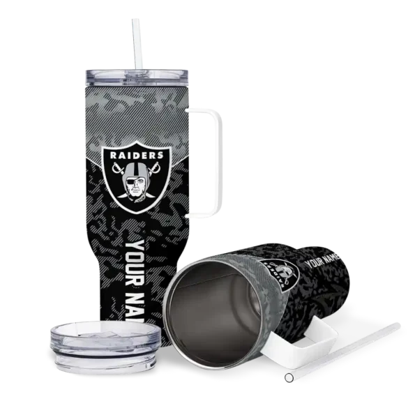 custom las vegas raiders chevron stripe black curved tumbler high quality.webp