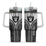 custom las vegas raiders leopard zipper black curved tumbler best selling.webp