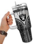 custom las vegas raiders leopard zipper black curved tumbler best selling.webp