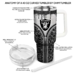 custom las vegas raiders leopard zipper black curved tumbler best selling.webp