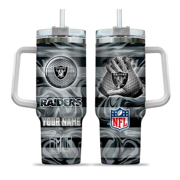 custom las vegas raiders marbled stripes black curved tumbler best selling.webp