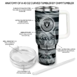 custom las vegas raiders marbled stripes black curved tumbler best selling.webp