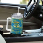 custom los angeles chargers honey streaks blue curved tumbler best selling.webp