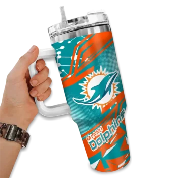 custom miami dolphins abstract paths aqua curved tumbler fashion forward.webp