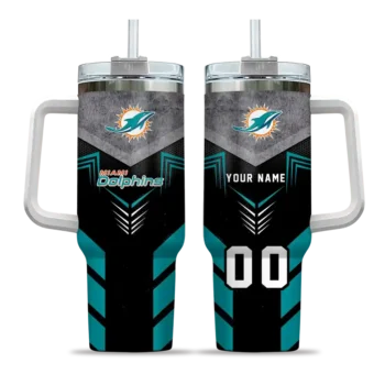 custom miami dolphins arrow armor aqua black curved tumbler best selling.webp