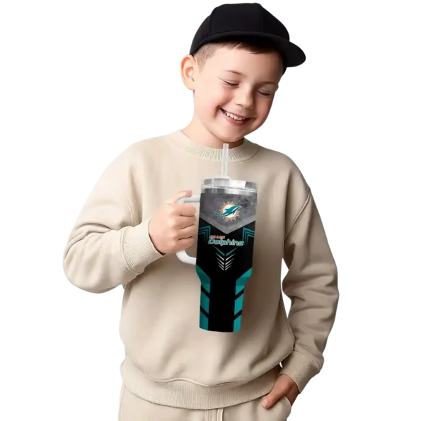 custom miami dolphins arrow armor aqua black curved tumbler latest model.webp