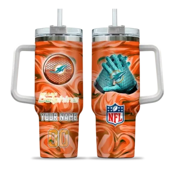 custom miami dolphins marbled stripes aqua curved tumbler best selling.webp
