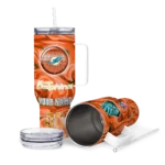 custom miami dolphins marbled stripes aqua curved tumbler best selling.webp