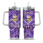 custom minnesota vikings bold diamonds purple curved tumbler best selling.webp