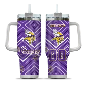 custom minnesota vikings bold diamonds purple curved tumbler best selling.webp