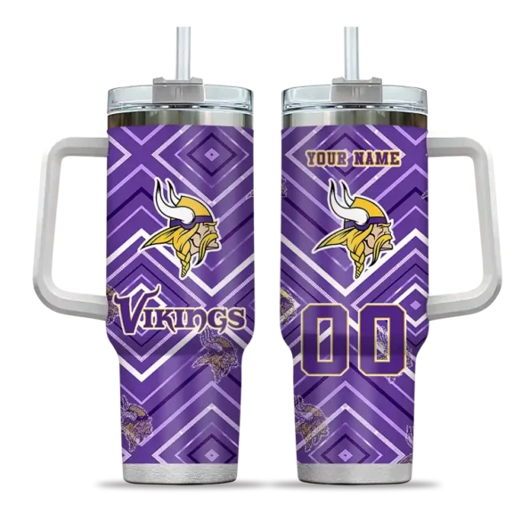 custom minnesota vikings bold diamonds purple curved tumbler best selling.webp