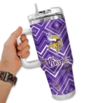 custom minnesota vikings bold diamonds purple curved tumbler best selling.webp