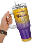 custom minnesota vikings gradient dots purple curved tumbler best selling.webp