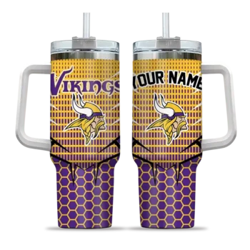 custom minnesota vikings hex texture purple curved tumbler best selling.webp