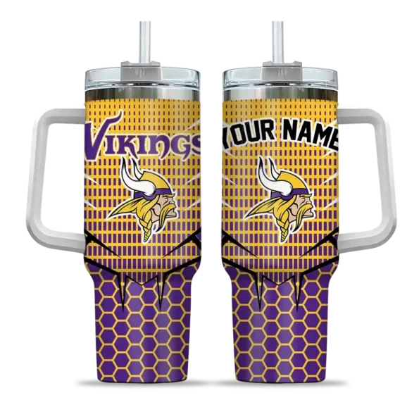 custom minnesota vikings hex texture purple curved tumbler best selling.webp