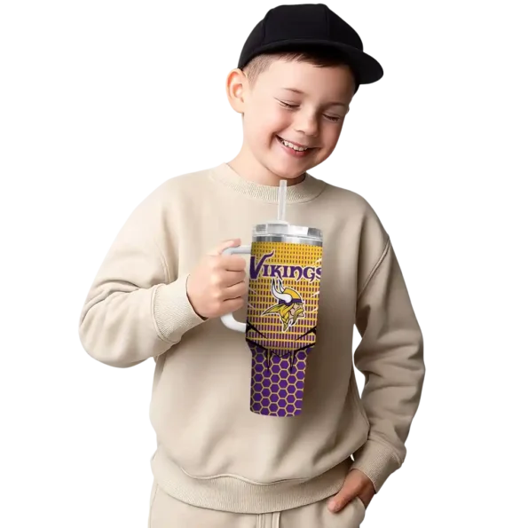 custom minnesota vikings hex texture purple curved tumbler latest model.webp