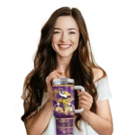 custom minnesota vikings honey streaks purple curved tumbler best selling.webp